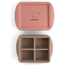 Filibabba Θήκη Αποθήκευσης & Κατάψυξης Φαγητού Rose Mix 4x65ml