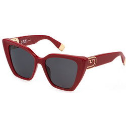 Furla SFU879-5409LB Γυναικεία Γυαλιά Ηλίου Πεταλούδα Κοκάλινα Κόκκινο με Μαύρο Φακό