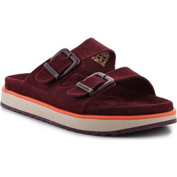D.Franklin Γυναικεία Σανδάλια Suede Μπορντό DFSH405004-BURG