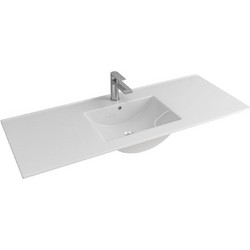 Karag LT 7506-120 Ένθετος Νιπτήρας Μπάνιου Πορσελάνης 120.5x47x18cm Λευκός