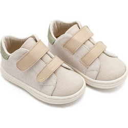 Babywalker Βαπτιστικά Sneakers για Αγόρι Δερμάτινα Ανατομικά Μπεζ Εκρού BS3085