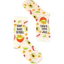 VTex Avocado Βαμβακερές Ανδρικές Κάλτσες Ψηλές με Σχέδια Μπεζ 414-20