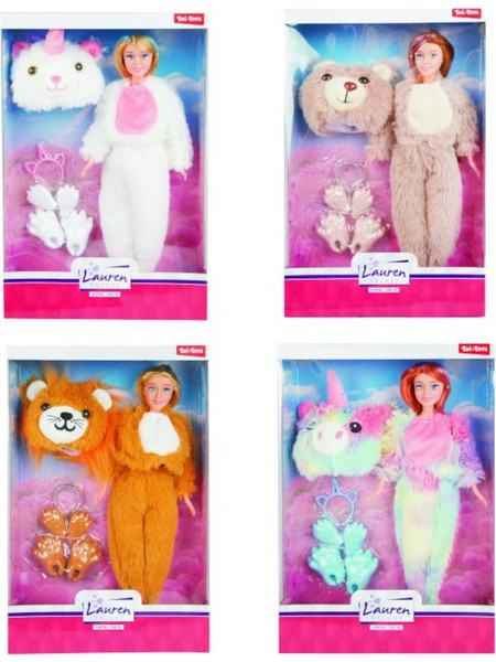 Toi-Toys Lauren Κούκλα με Λούτρινη Στολή Διάφορα Σχέδια