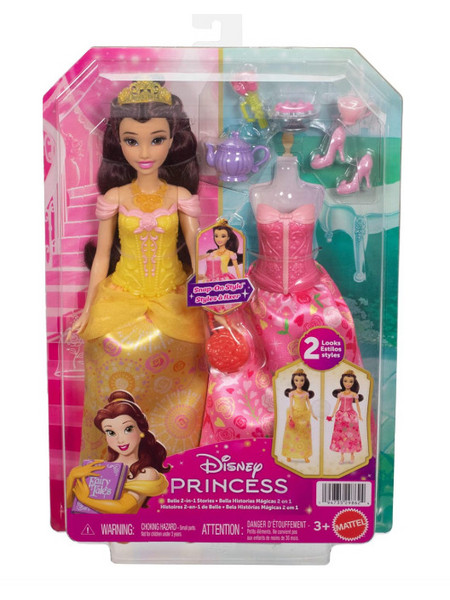 Mattel Disney Princess Beauty & The Beast Belle 2-in-1 Stories