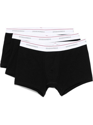 Dsquared2 Ανδρικά Μποξεράκια Σετ 3Pack Μαύρα DCX310060-113