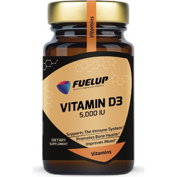 Fuel Up Vitamin D3 5000iu 120 Μαλακές Κάψουλες