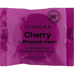 Sephora Cherry & Whipped Cream Bath Bomb 40gr
