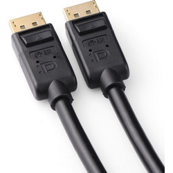 Powertech Καλώδιο DisplayPort to DisplayPort Male 1m Black CAB-DP001