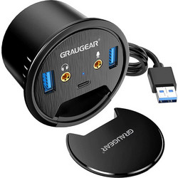 GrauGear G-THUB-AU-60 USB Hub 3.0 USB-A με 5 Θύρες USB-A / USB-C
