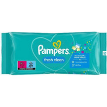 Pampers Fresh Clean Μωρομάντηλα Χωρίς Οινόπνευμα & Parabens 80τμχ