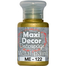 Maxi Decor Metal 122 Green Gold Ακρυλικό Χρώμα Ζωγραφικής 60ml