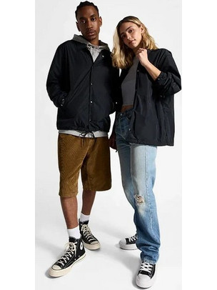 Converse Αθλητικό Ανδρικό Μπουφάν Μαύρο CVM6J107-BLK
