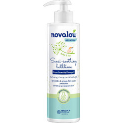Novalou Sensi-Soothing Bathtime Βρεφικό Σαμπουάν & Αφρόλουτρο Ελαιόλαδο με Αντλία 250ml