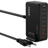 Wozinsky WSL-440 Βάση Φόρτισης με 3 Θύρες USB-A & 5 Θύρες USB-C 440W Quick Charge 3.0 & Power Delivery