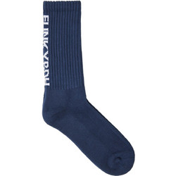 Funky Buddha Βαμβακερές Ανδρικές Κάλτσες Ψηλές Navy Μπλε FBM013-315-10