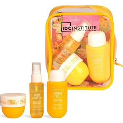 IDC Institute Radiant Skin Glow Shower Gel 90ml + Body Lotion 50ml + Body Spray 30ml + Neseser