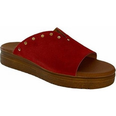 Elenross Γυναικεία Σανδάλια Suede Μπορντό GS06220W