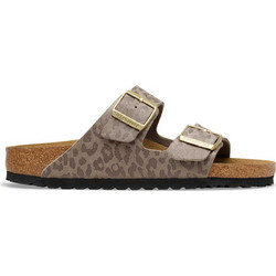 Birkenstock Arizona Δερμάτινα Γυναικεία Σανδάλια Ανατομικά Μπεζ 1031941