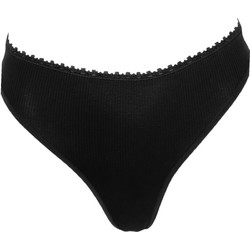 Hanro Γυναικείο String με Δαντέλα Μαύρο STRUCT8711