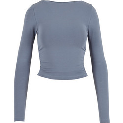 Urban Classics Γυναικείο Χειμερινό Crop Top Ανθρακί TB7088-17040