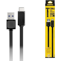 Remax RT-C1 Flat USB-A to USB-C 1m Black