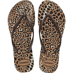 Havaianas Γυναικείες Σαγιονάρες Αντιολισθητικές Καφέ 4103352-6841