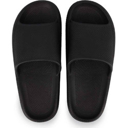 Parex Γυναικείες Παντόφλες Καλοκαιρινές Flatforms Αντιολισθητικές Κολυμβητηρίου Μαύρες 11827126