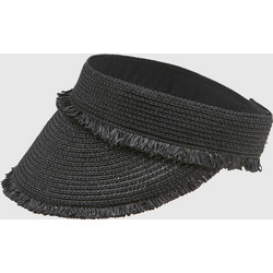 Verde Γυναικείο Καπέλο Visor Ψάθινο Μαύρο 05-0840
