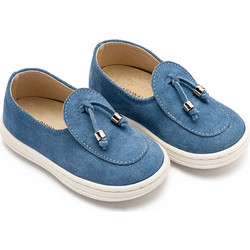 Babywalker Βαπτιστικά Loafers για Αγόρι Δερμάτινα Ανατομικά Μπλε BW4295