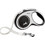 Flexi New Comfort Πτυσσόμενο Λουρί Σκύλου έως 60kg 5m Λευκό Μαύρο