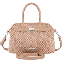 Bag to Bag Γυναικεία Τσάντα Χειρός Υφασμάτινη Ροζ XQ10659
