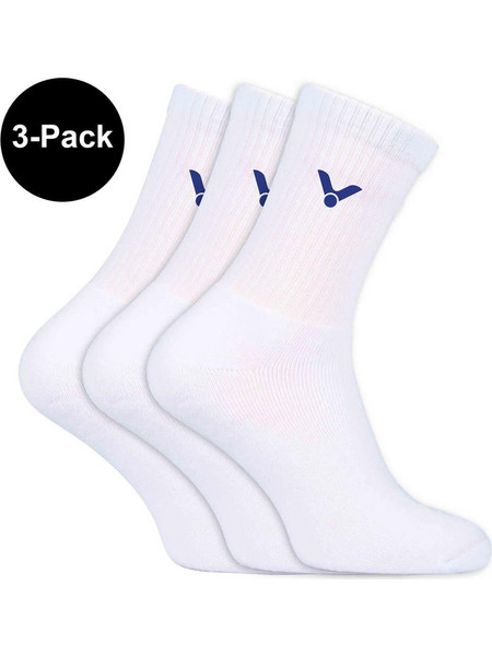 Victor Ανδρικές Κάλτσες Ψηλές Λευκές 3Pack 173900