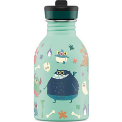24Bottles Spooky Friends Παιδικό Παγούρι Θερμός Ανοξείδωτο BPA Free με Καλαμάκι Πράσινο Mint 250ml