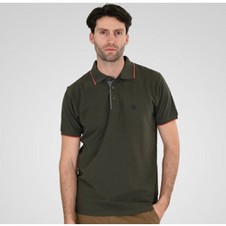 Double Ανδρική Μπλούζα Polo Κοντομάνικη Χακί 261PS-3079