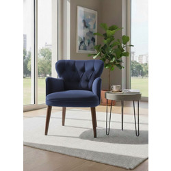 Stewe Home Πολυθρόνα Μπλε STE-026729-V58243