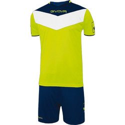 Givova Kit Campo Fluo Στολή Ποδοσφαίρου Lime Navy Μπλε KITC63.1904