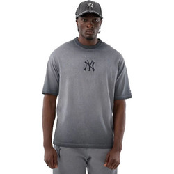 New Era MLB Washed Logo Tee NEYYAN Ανδρικό Αθλητικό T-Shirt Γκρι 60856162