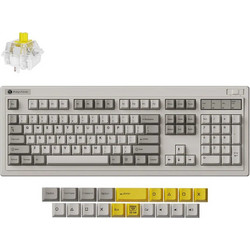 Keychron R6 QMK Ασύρματο Μηχανικό Gaming Πληκτρολόγιο με Keychron Super Banana Διακόπτες RGB Grey
