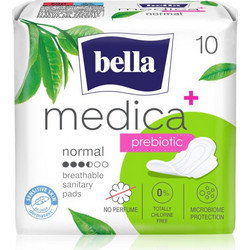 Bella Medica Prebiotic Normal Σερβιέτες με Φτερά για Κανονική Ροή 3.5 Σταγόνες 10τμχ