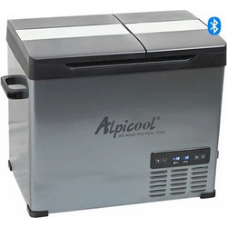 Alpicool Silver Dual Ηλεκτρικό Φορητό Ψυγείο 40lt 12V / 24V / 220V 07088