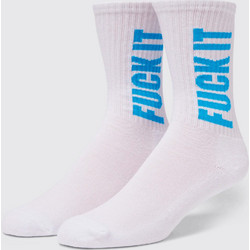 Huf Ανδρικές Κάλτσες Ψηλές με Σχέδια Ροζ SK00879-WHITE