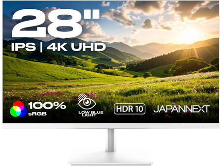 JAPANNEXT JN-IPS280UHD60F-PW IPS HDR Monitor 28" 3840x2160 4K UHD 60Hz 5ms