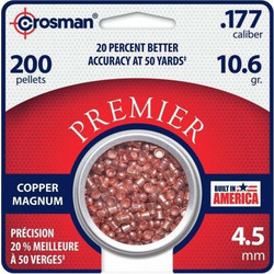 Crosman Copper Magnum Domed Βολίδες Pellets Αεροβόλου 4.5mm Μολυβένιες Επιχαλκωμένες 0.68g / 10.6gr 200τμχ 1000521