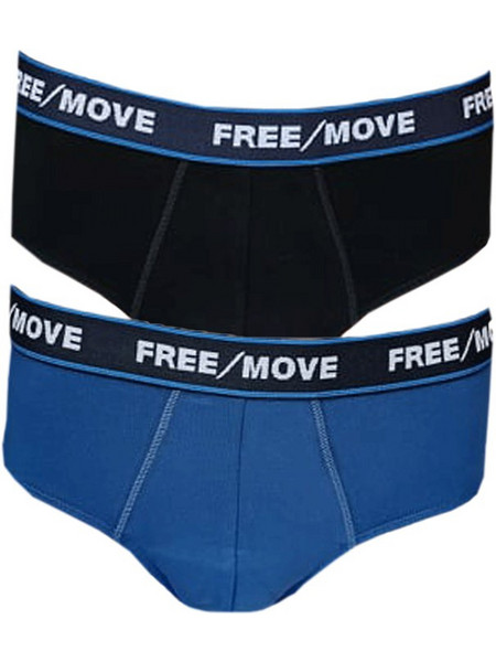 Free Move Ανδρικά Σλιπ Βαμβακερά 2Pack A125-4