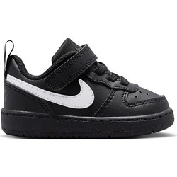 Nike Court Borough Low Παιδικά Sneakers Μαύρα Λευκά DV5458-013