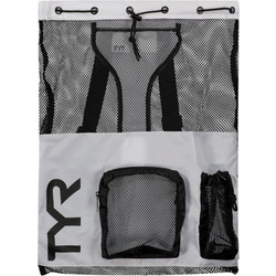 TYR Big Mesh Mummy Τσάντα Πλάτης Κολυμβητηρίου Λευκή LBMMB3-100