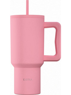 Estia Straw Tumbler XL Save The Aegean Rose 900ml