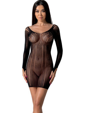 Passion Sexy Φόρεμα Διχτυωτό Μαύρο BS101