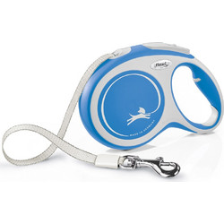 Flexi New Comfort Πτυσσόμενο Λουρί Σκύλου έως 25kg 5m Λευκό Μπλε