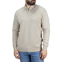 Lexton Nest Half Zip Ανδρική Πλεκτή Μπλούζα με Φερμουάρ Μπεζ 17.36